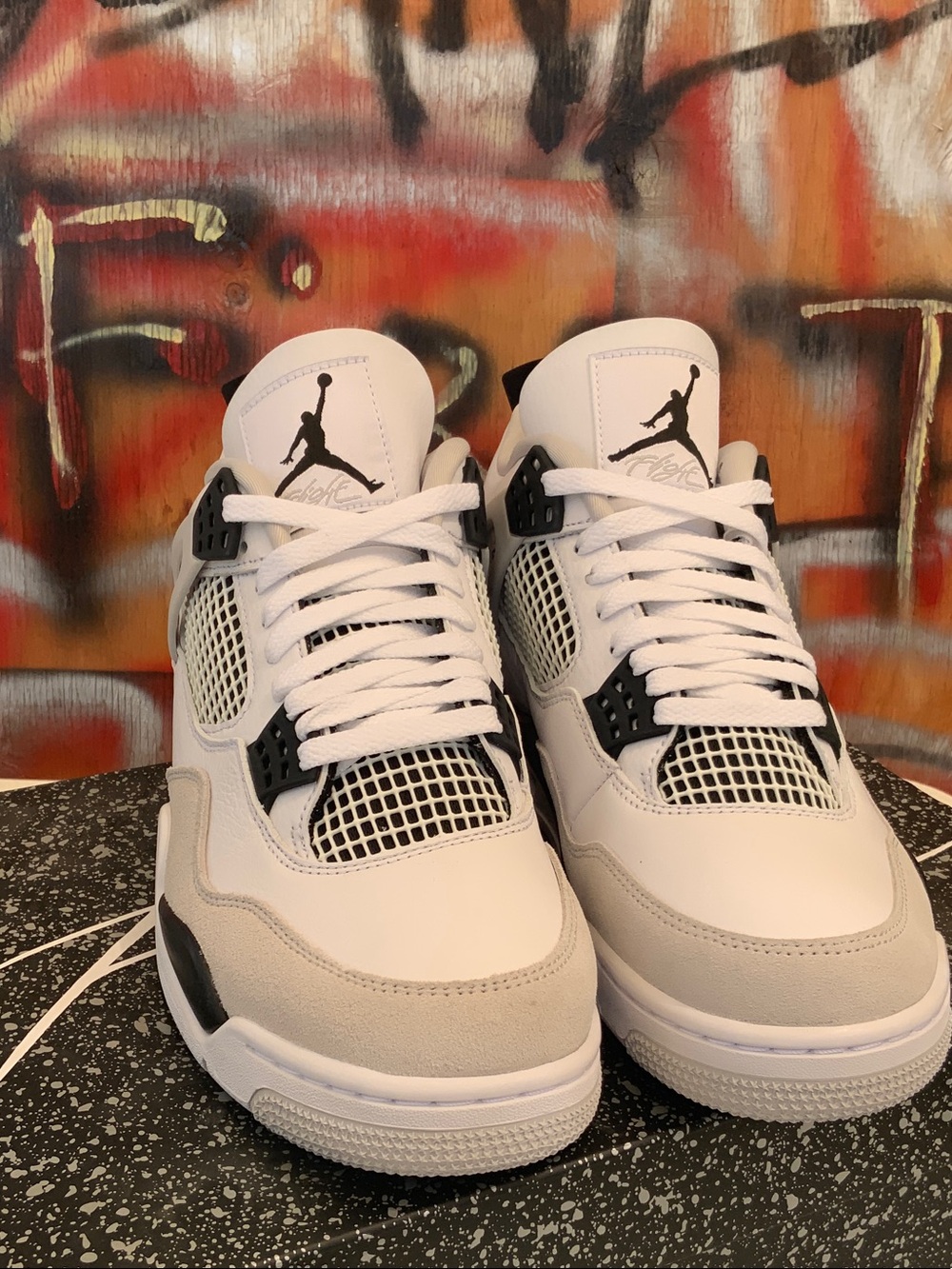 Nike Air Jordan 4 Men’s White with Black Accents